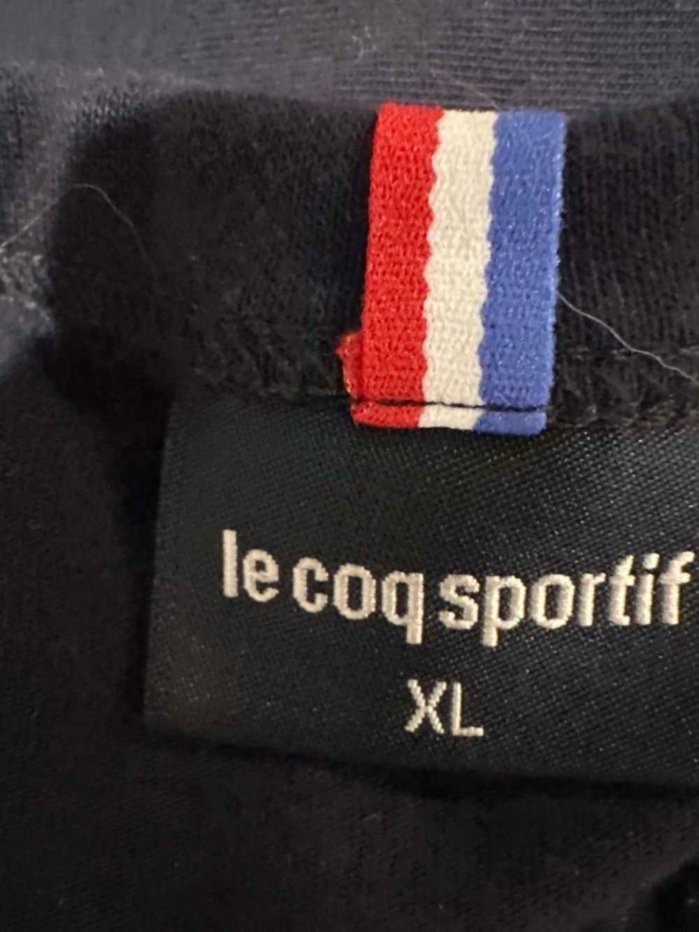 Le Coq Sportif Black, White & Yellow Colorblock Men’s Tee - Picture 6 of 7